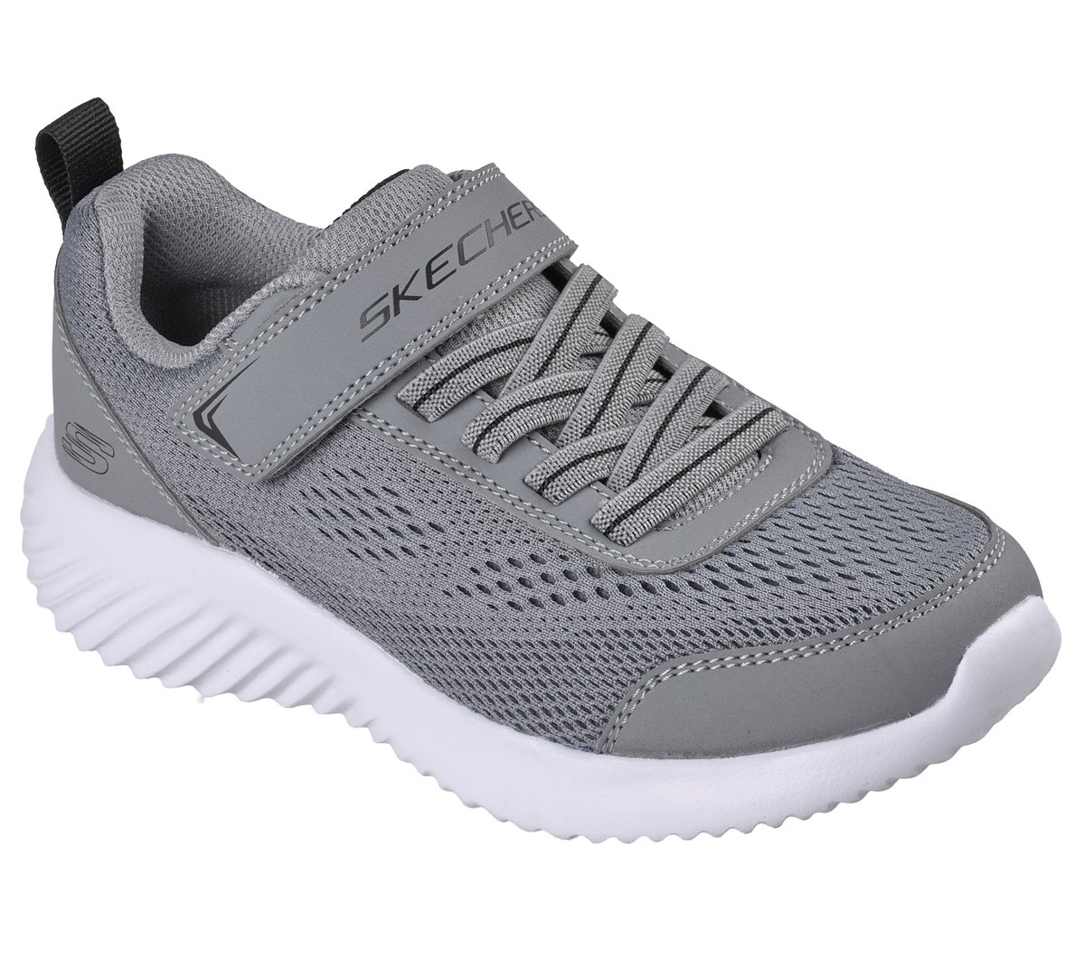 Skechers Bounder - Quantarun Chaussures Moyen Width en Gris, Lavable en machine