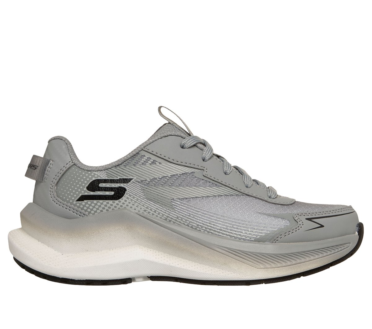 Skechers niño Max Cushioning Ascender - Stable-Pacer en Gris, talla 31