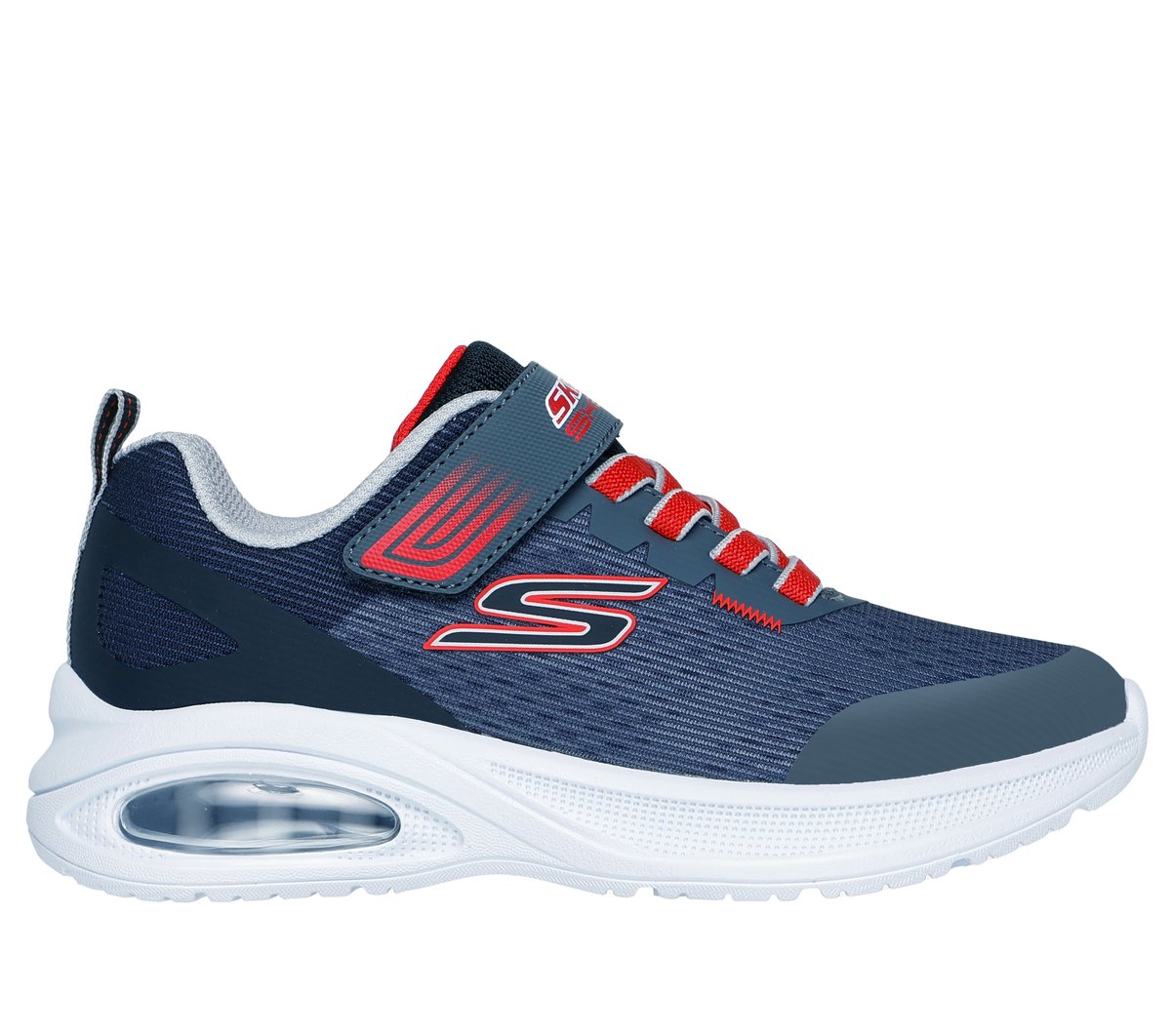 Skechers niño Microspec Max Advance - Squad-Pacer en Marengo/Negro, talla 33