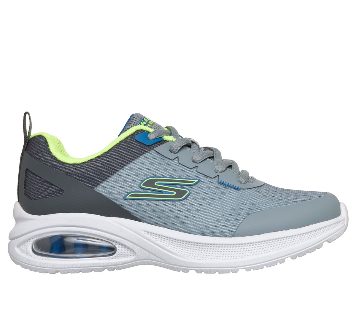 Skechers niño Microspec Max Advance en Gris/Marengo, talla 35.5