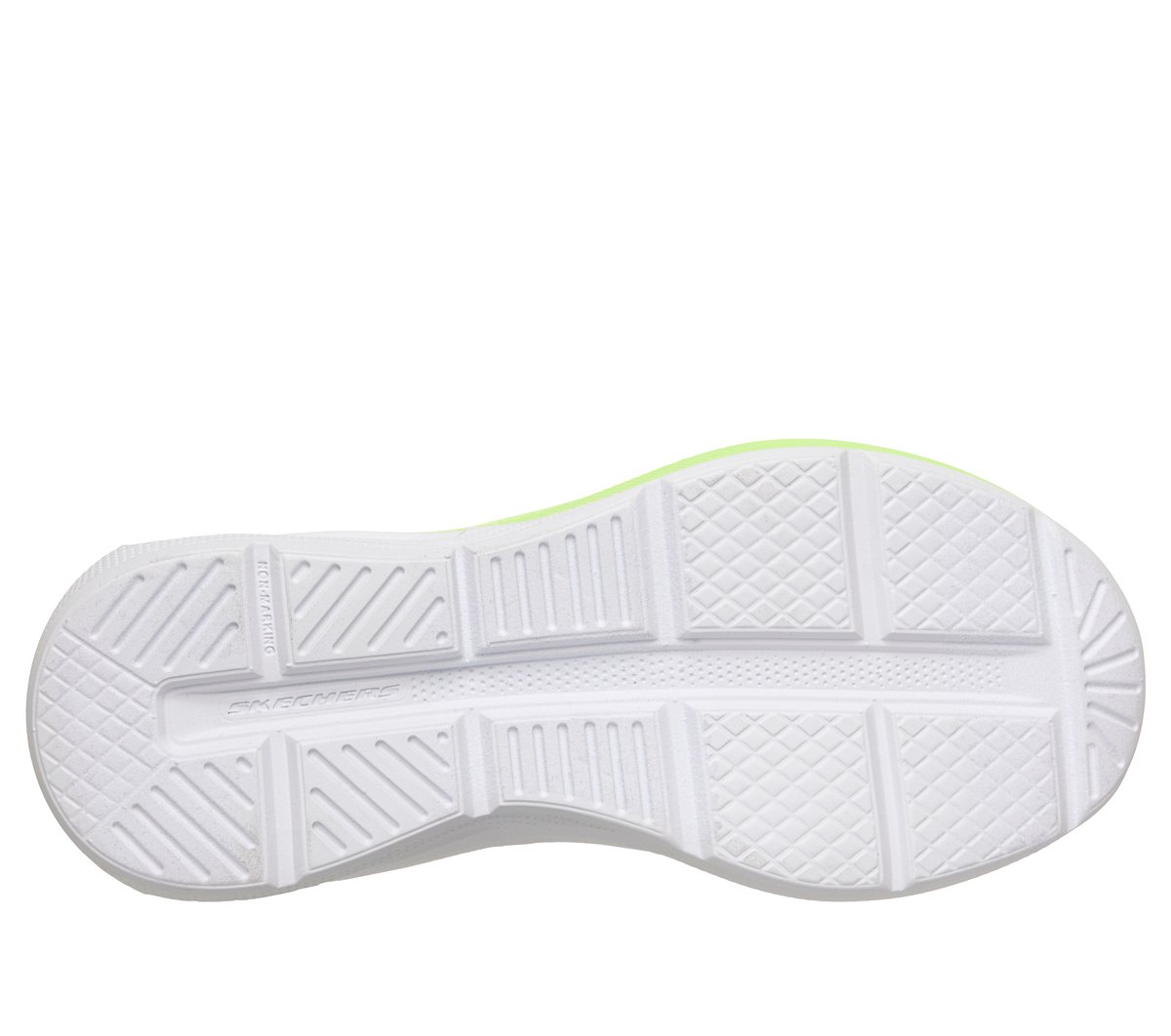 Skechers Microspec Max Velocity Chaussures Moyen Width en Bleu Marine/Vert-Lime