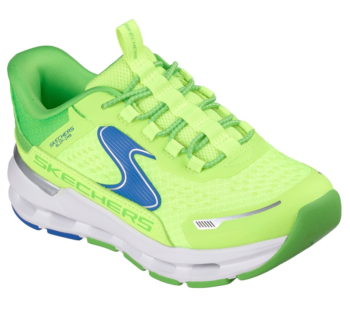 Skechers Slip-ins: Glide-Step Plus - Vista-Lane Chaussures Moyen Width en Vert-Lime, Lavable en machine