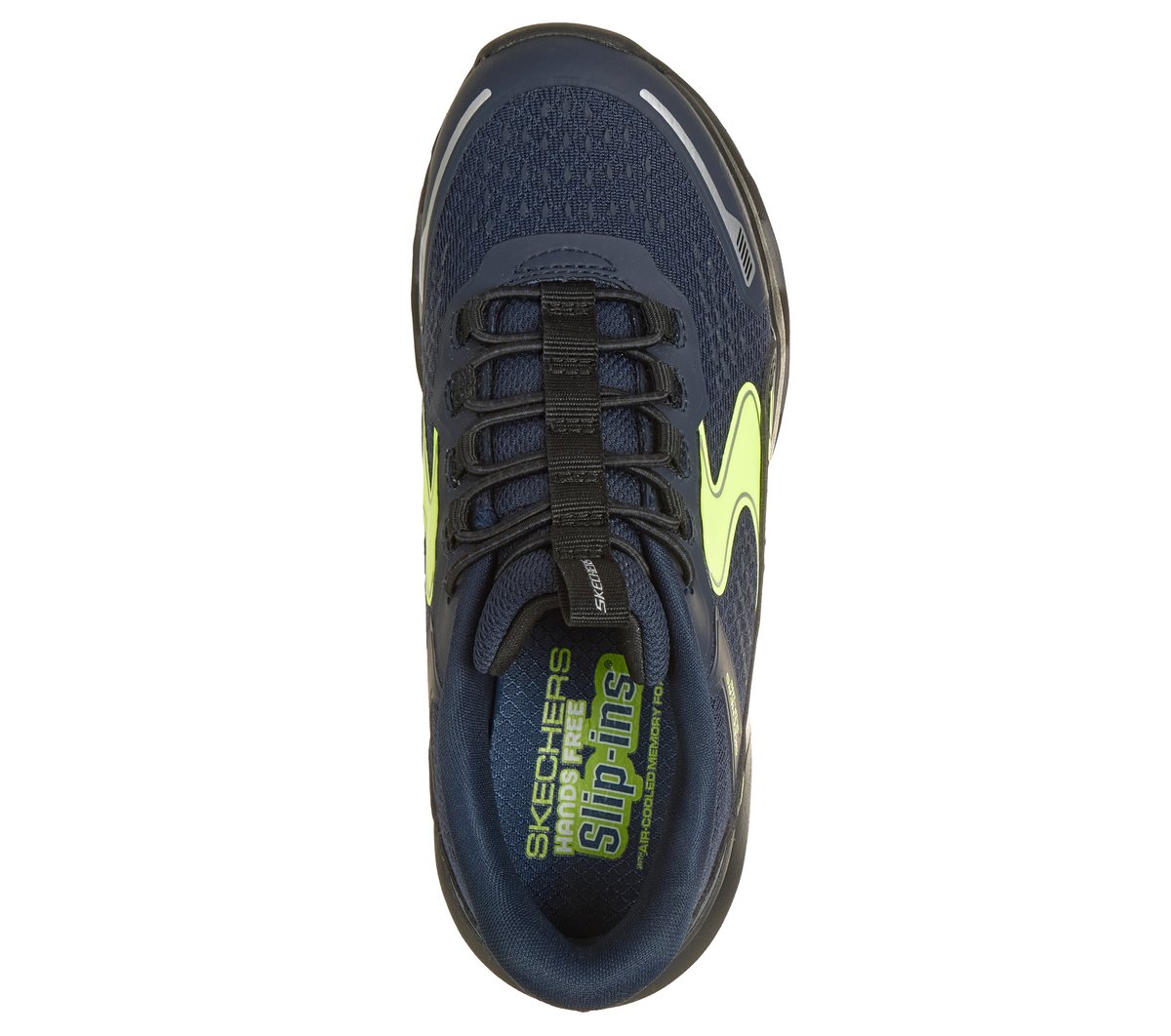Skechers Slip-ins: Glide-Step Plus - Vista-Lane Chaussures Moyen Width en Bleu Marine/Noir, Lavable en machine