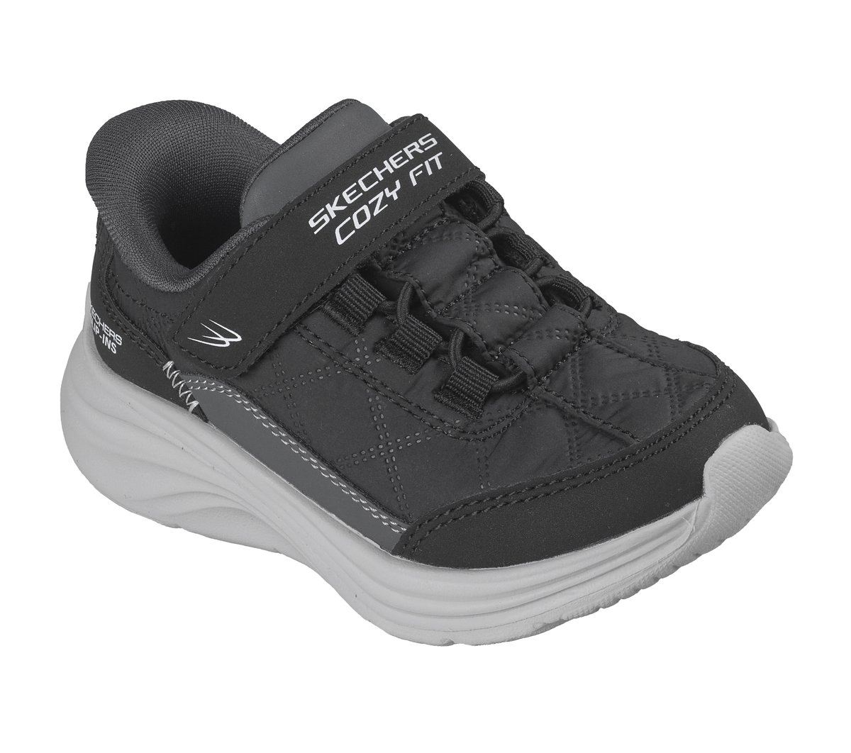 Skechers Slip-ins: Comfy Sprints - Cozy Fit Chaussures Moyen Width en Noir/Blanc, Lavable en machine