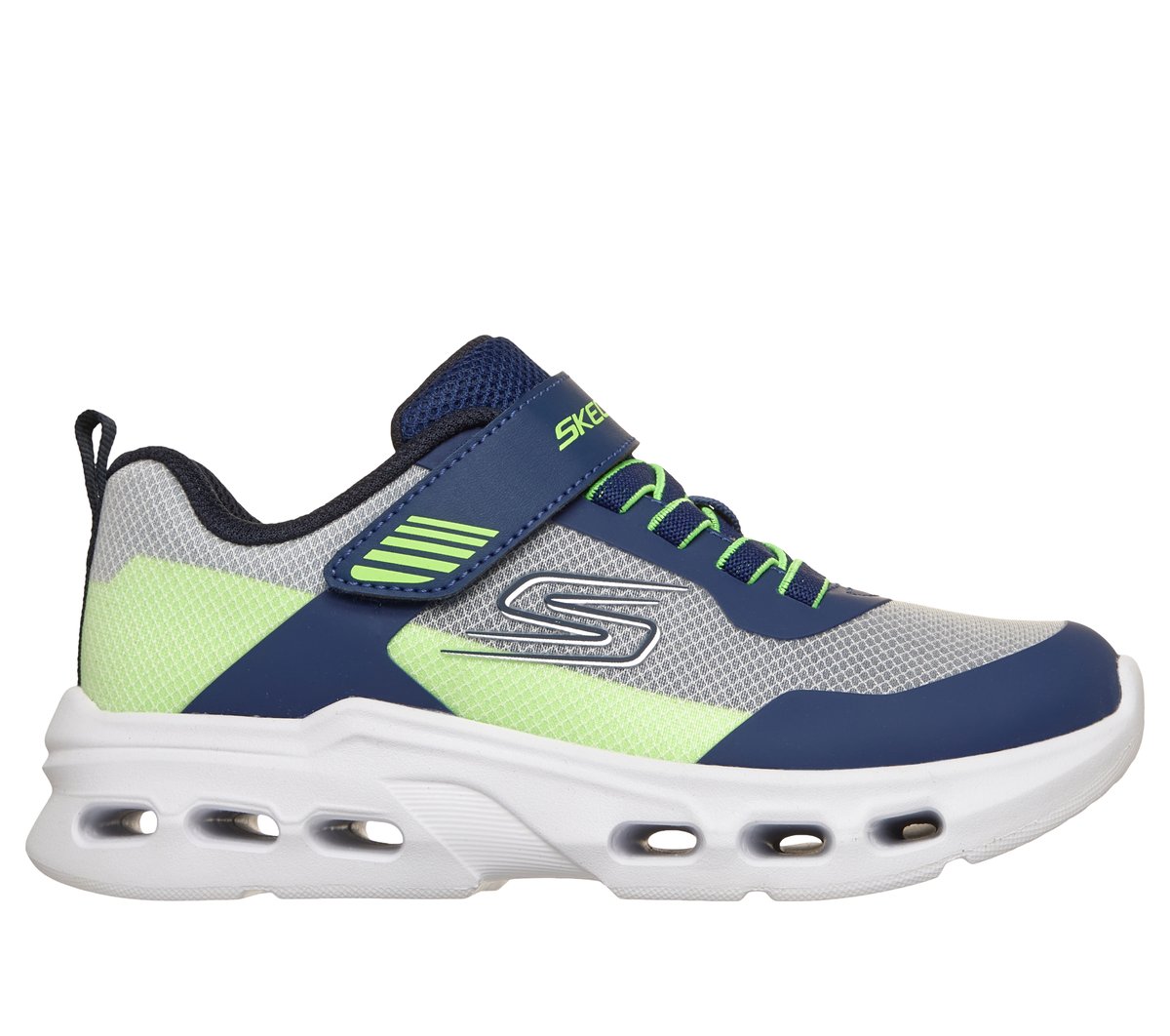 Skechers niño Glide-Step Drift - Zorzox en Navy/Lima, talla 28