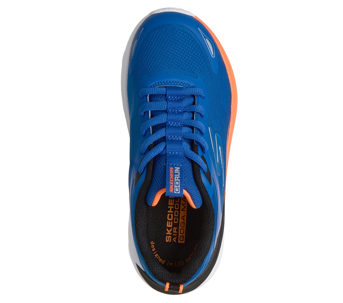 Skechers Bambino Max Run - Paceweaver Sneaker In Blu/Arancione, Taglia 30 - 2