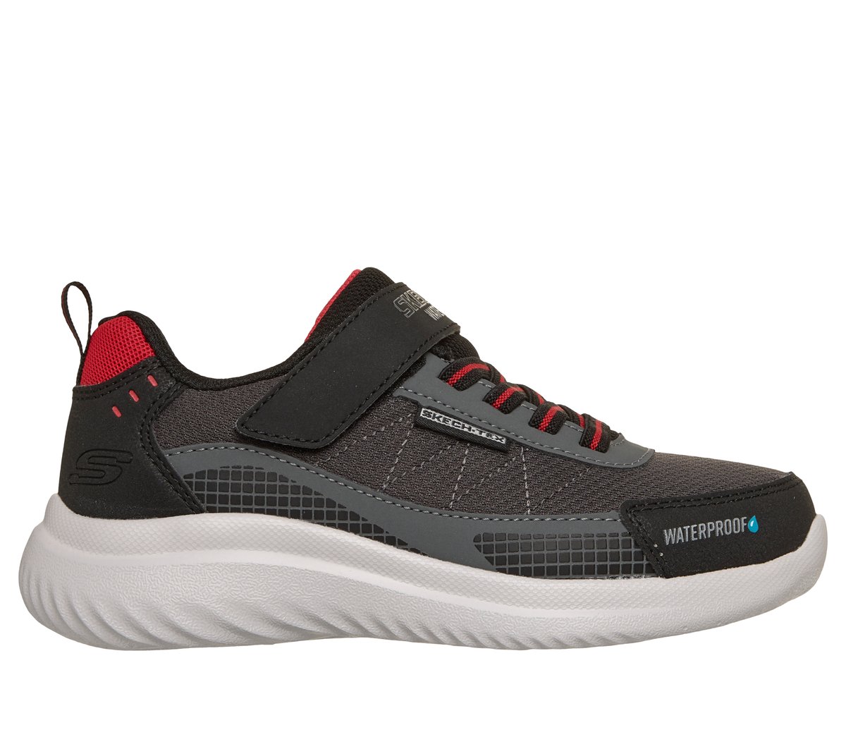 Skechers niño Bounder 2.0 - Aqua Pace en Negro/Marengo, talla 32