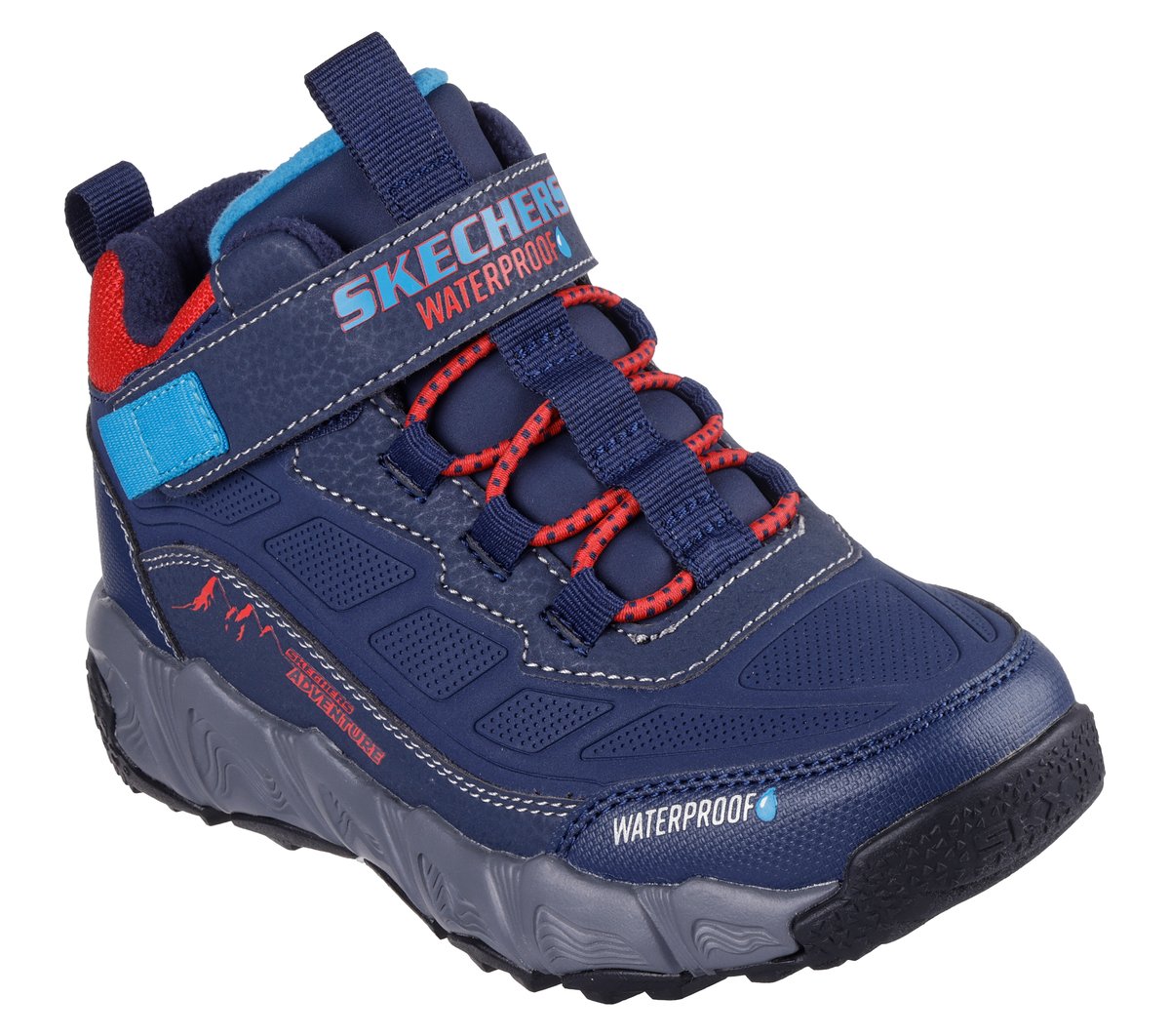 Waterproof: Velocitrek - Rugged-Rush — NAVY / RED