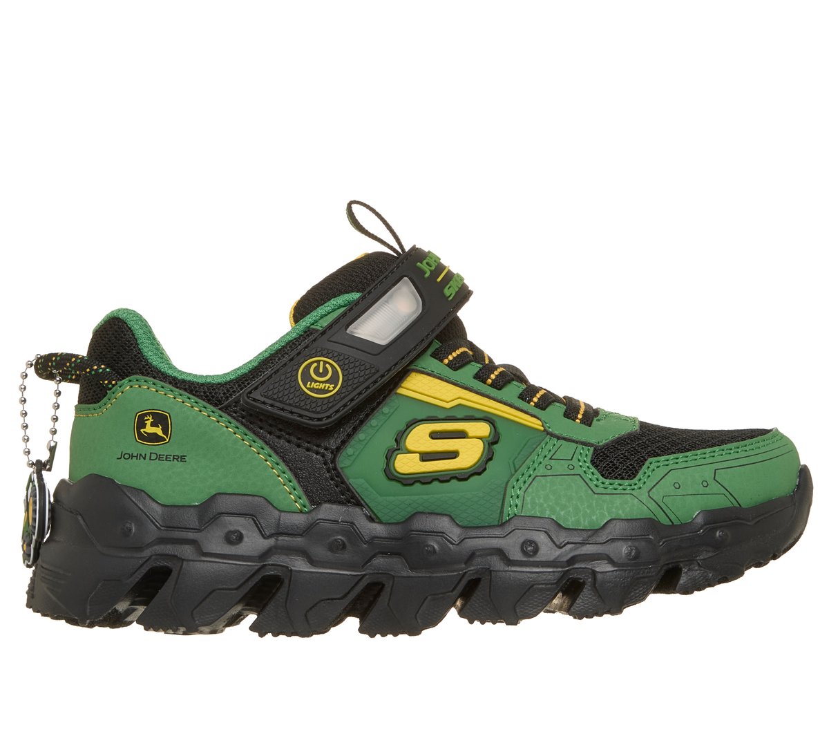 Skechers Bambino John Deere: Mega-Flex Lite - Dozer-Brights Sneaker in Grigio/Nero, Taglia 31