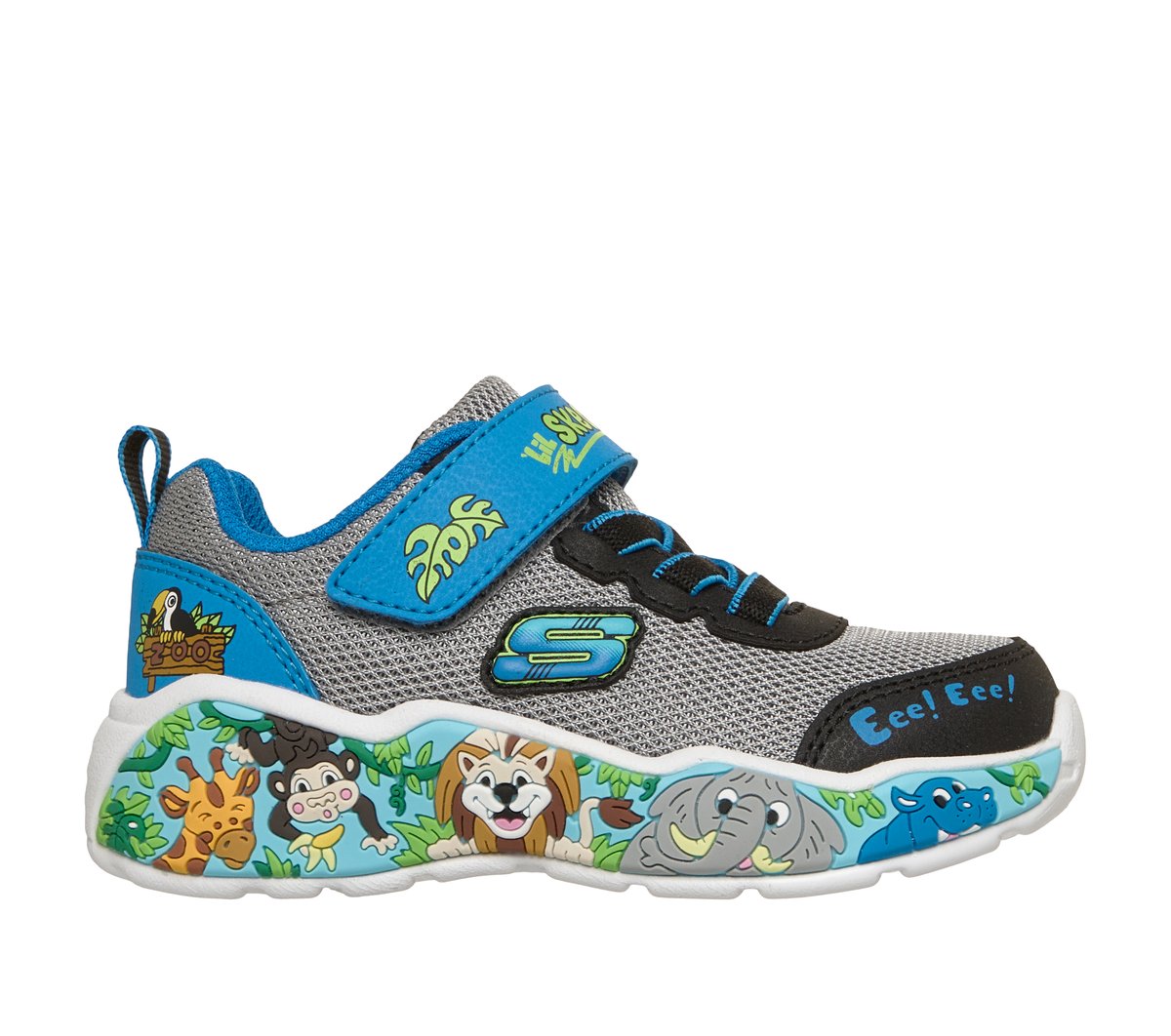 Skechers Play Scene en Gris/Hombreta, talla 25