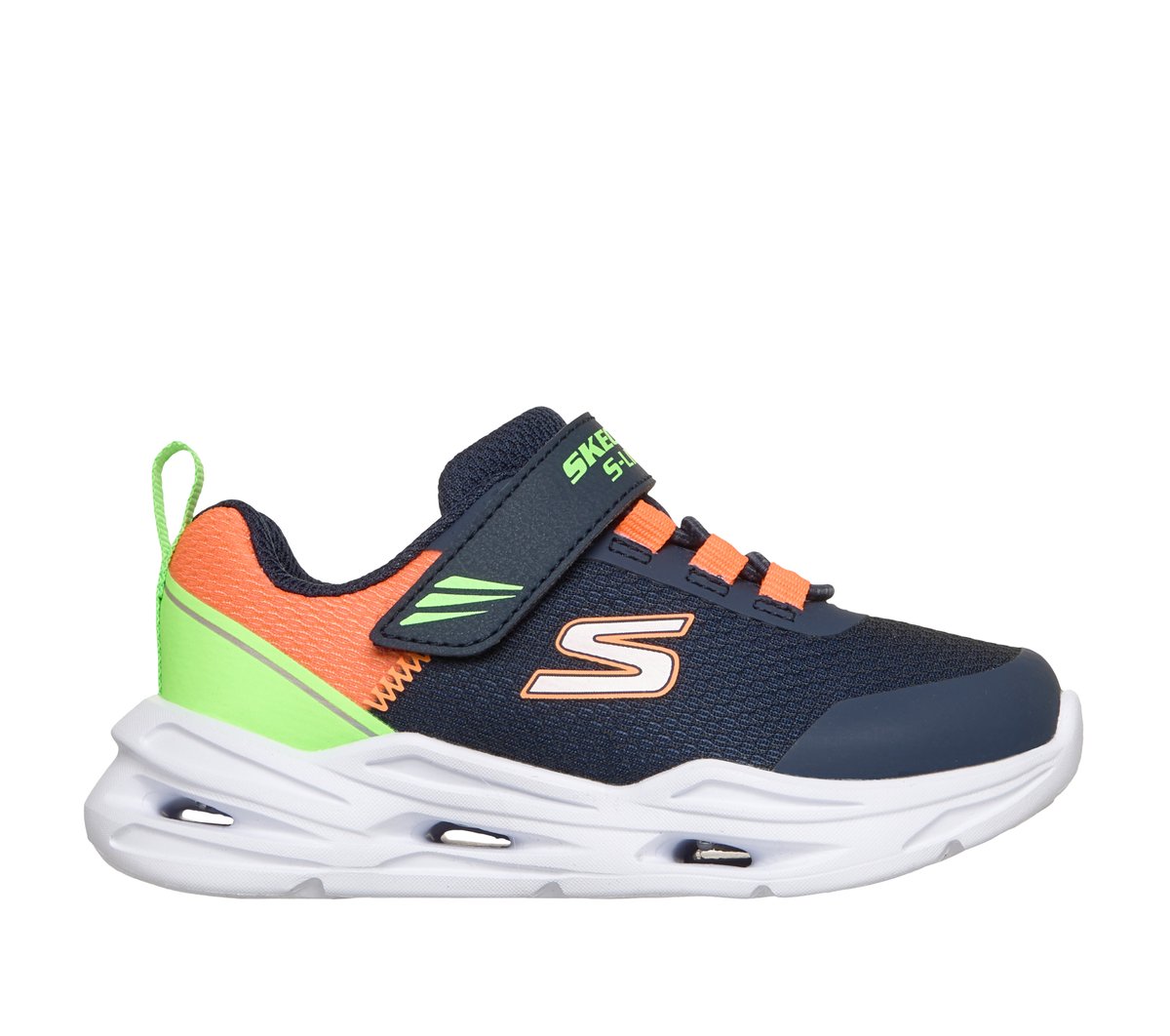 Skechers S-Lights: Lil' Glide-Step Lights Sneaker in Blu Navy Blue , Taglia 26