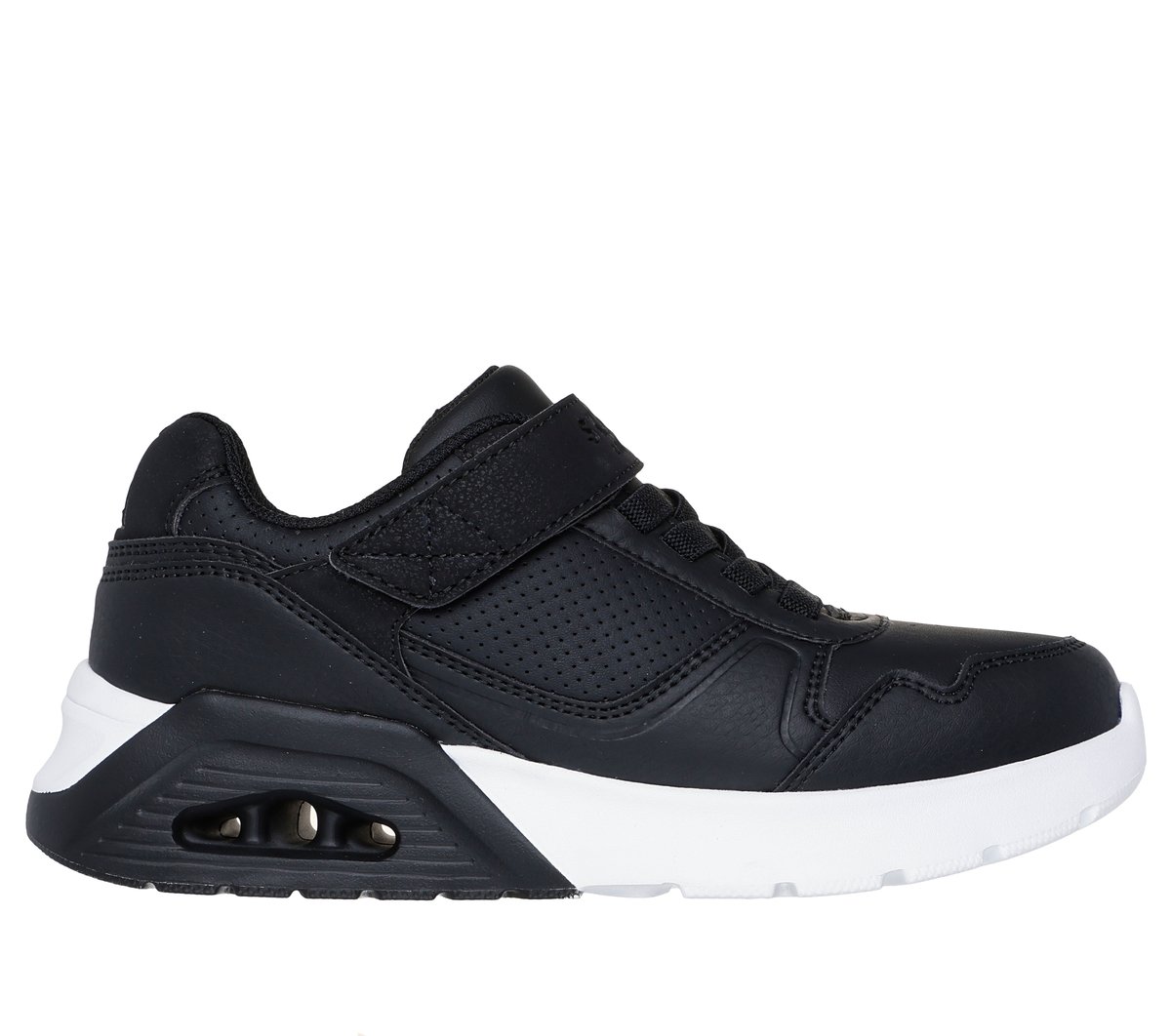 Skechers niño UNO Lite 2.0 - Pillar Duo en Negro/Blanca, talla 34