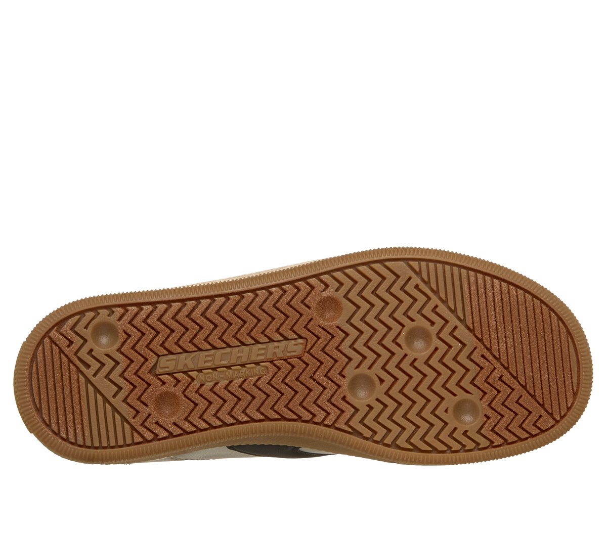 Skechers Hotshot - Junior Varsity Chaussures Moyen Width en Taupe/Noir