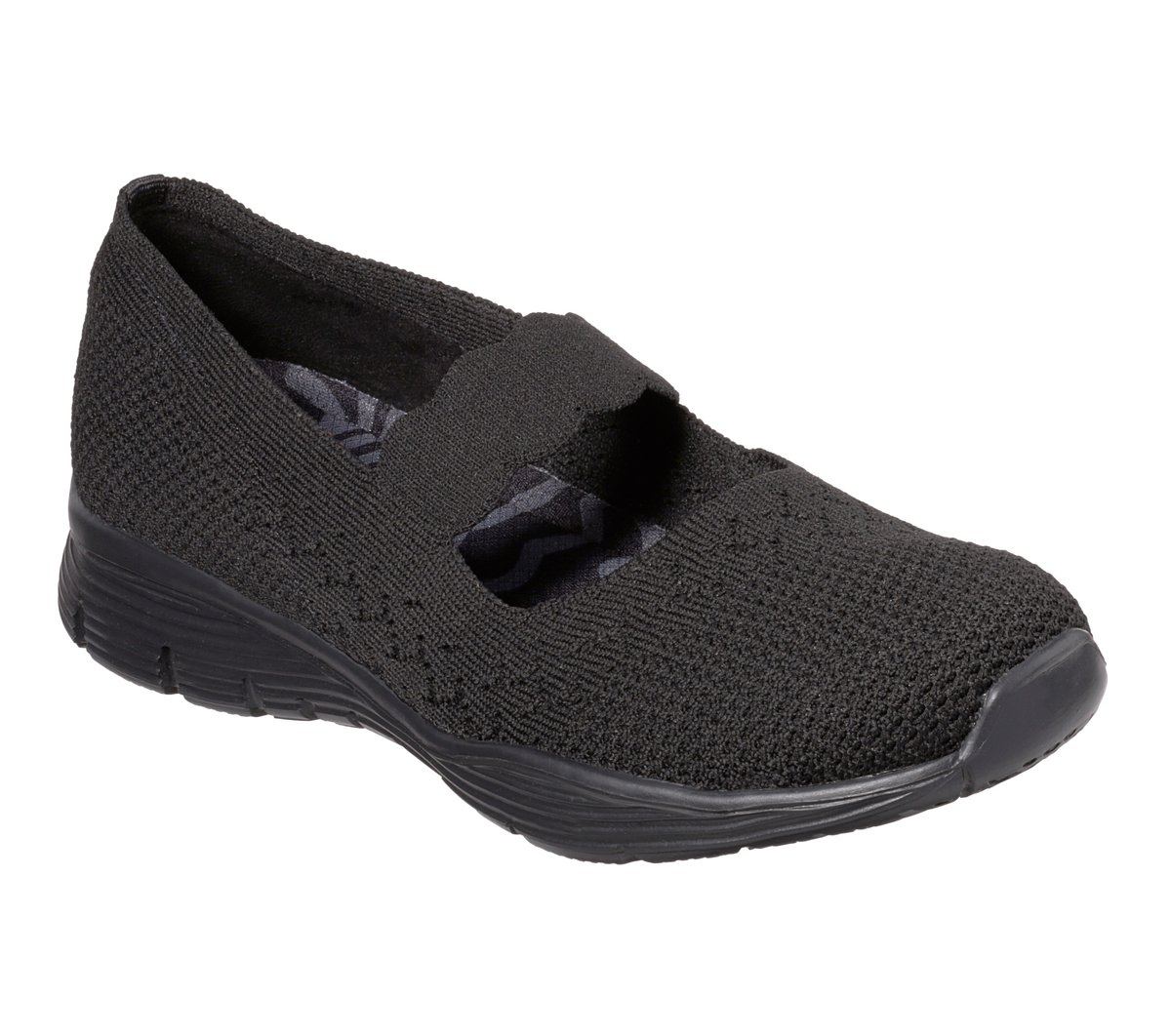 Skechers Seager - Power Hitter Chaussures Moyen Width en Noir, Vegan