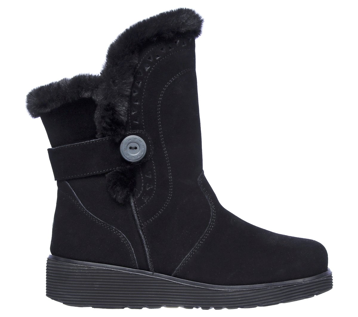 Skechers Keepsakes Wedge - Cozy Peak en Negro, talla 36