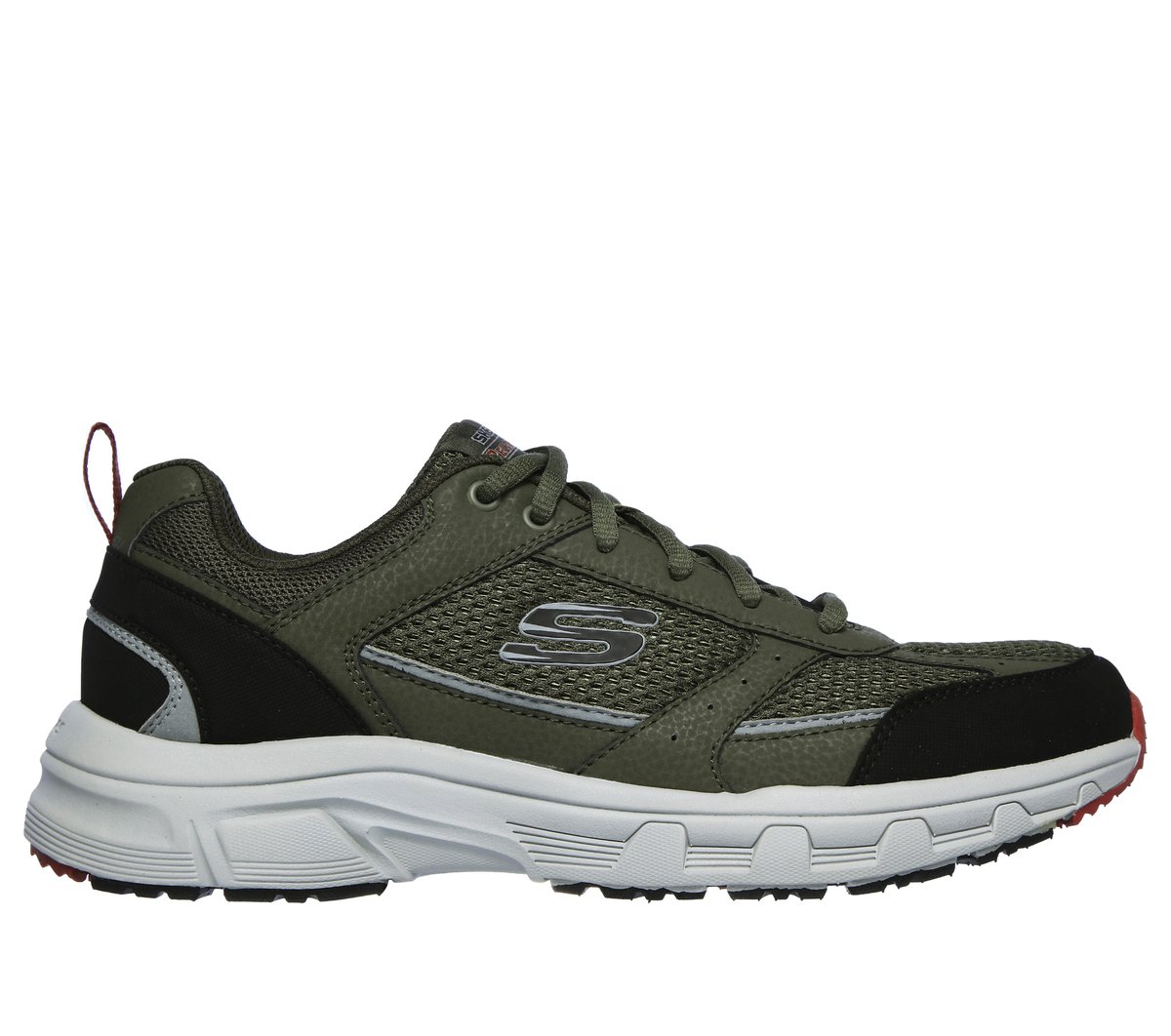 Skechers Relaxed Fit: Oak Canyon - Verketta en Oliva/Negro, talla 40