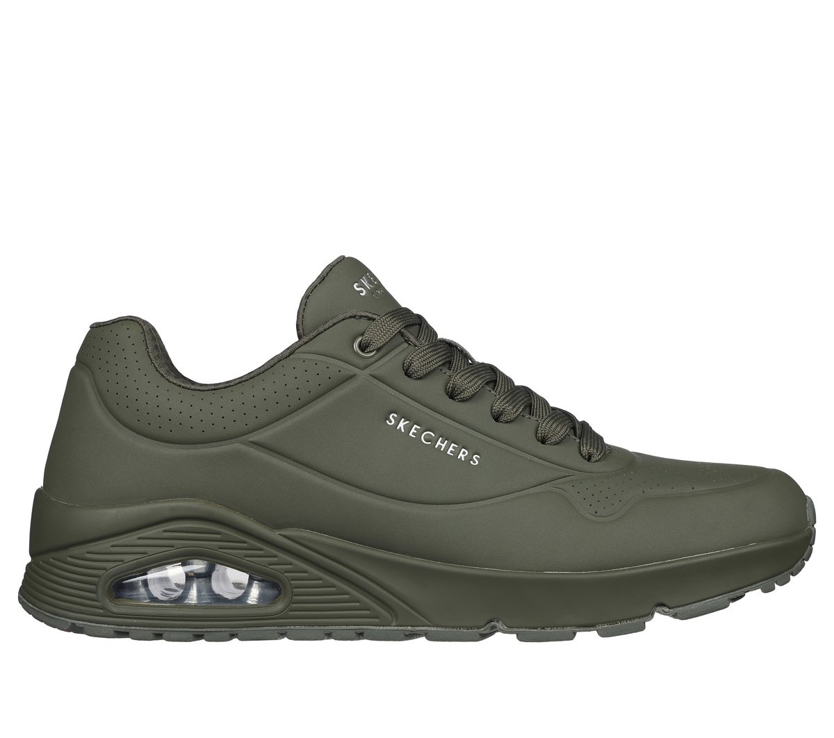 Skechers UNO - Stand On Air Sneaker in Dark Grün, Größe 42