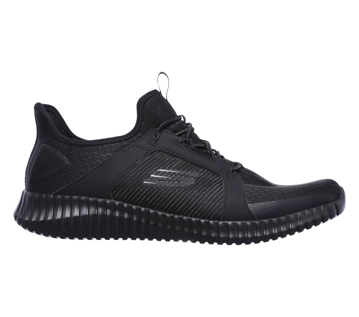 Skechers Elite Flex - Adrenaline Shot Chaussures Moyen Width en Noir, Vegan