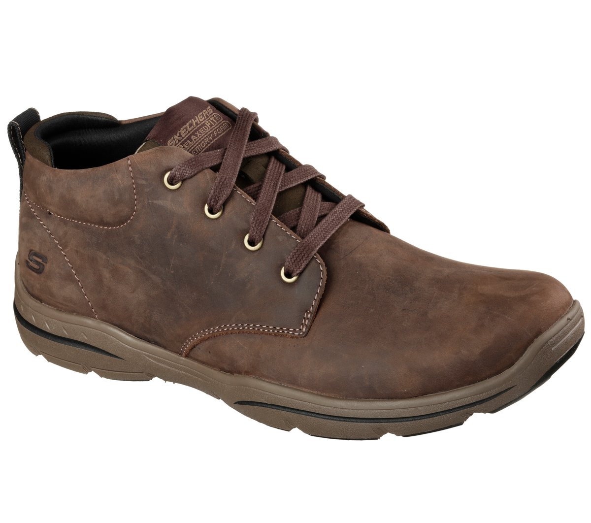 Skechers Relaxed Fit: Harper - Melden en Chocolate, talla 47.5