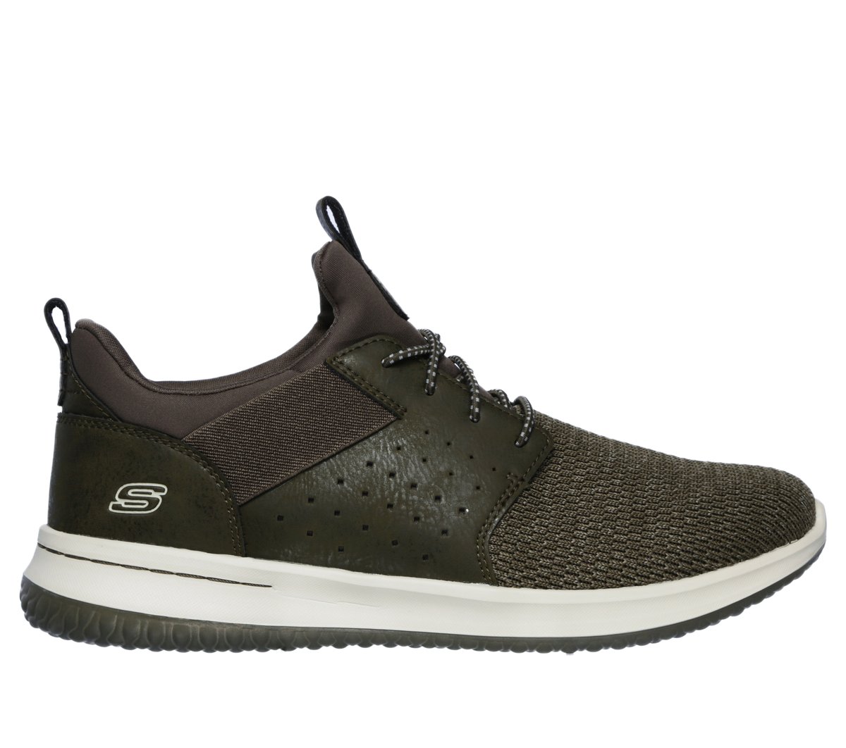 Skechers Delson - Camben en Oliva, talla 41, Vegan