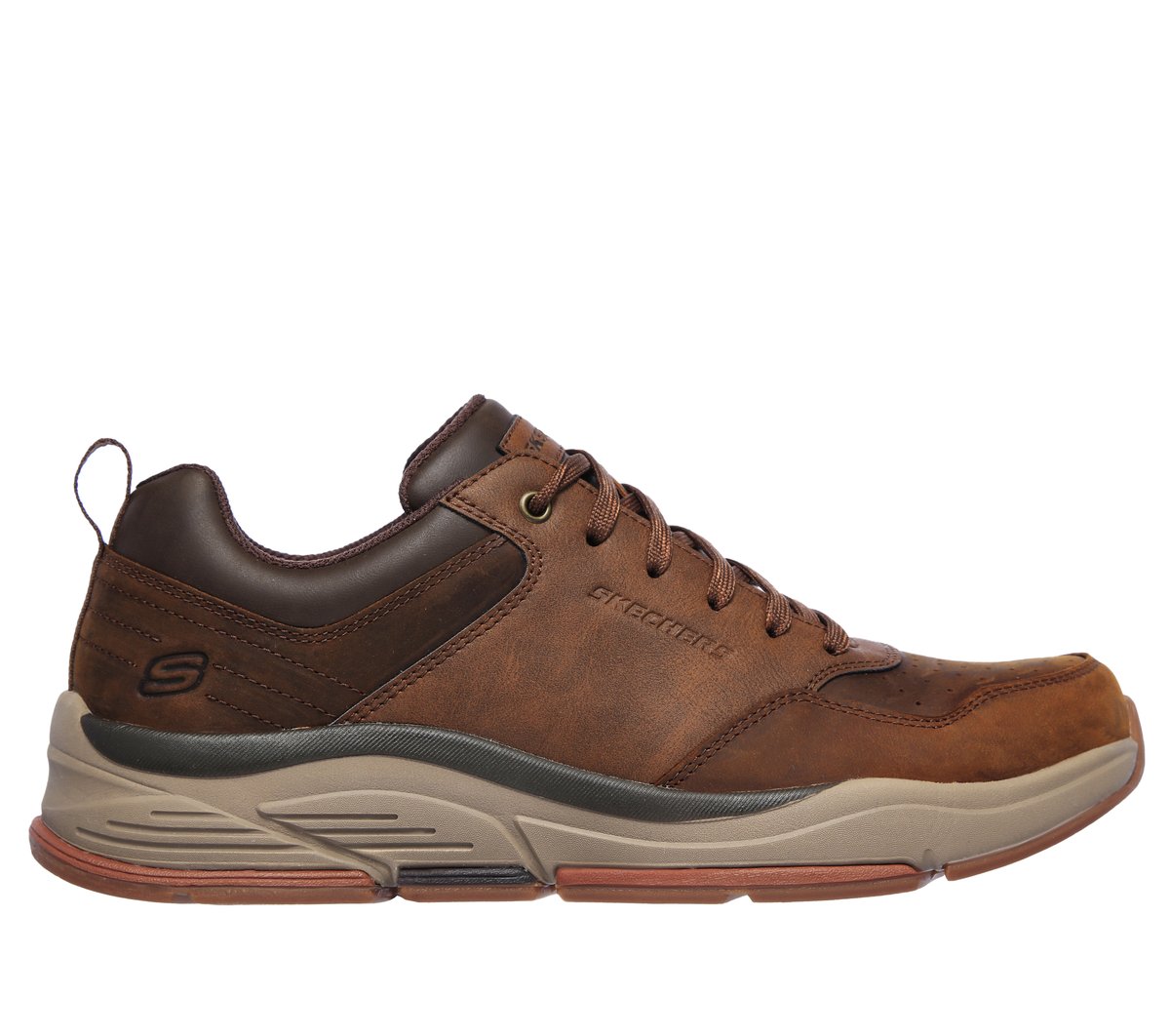 Skechers Relaxed Fit: Benago - Treno en Marrón, talla 42.5