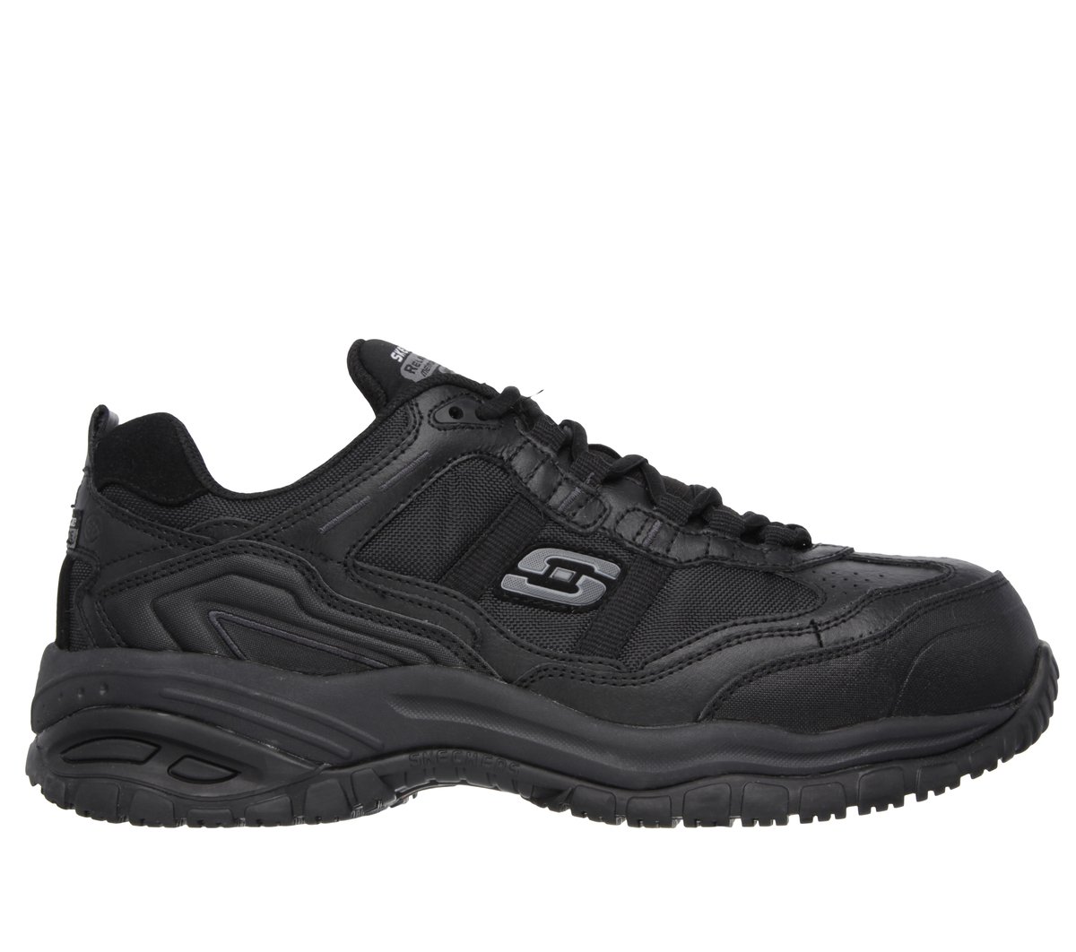 Skechers Work Relaxed Fit: Soft Stride - Grinnell en Negro, talla 49.5