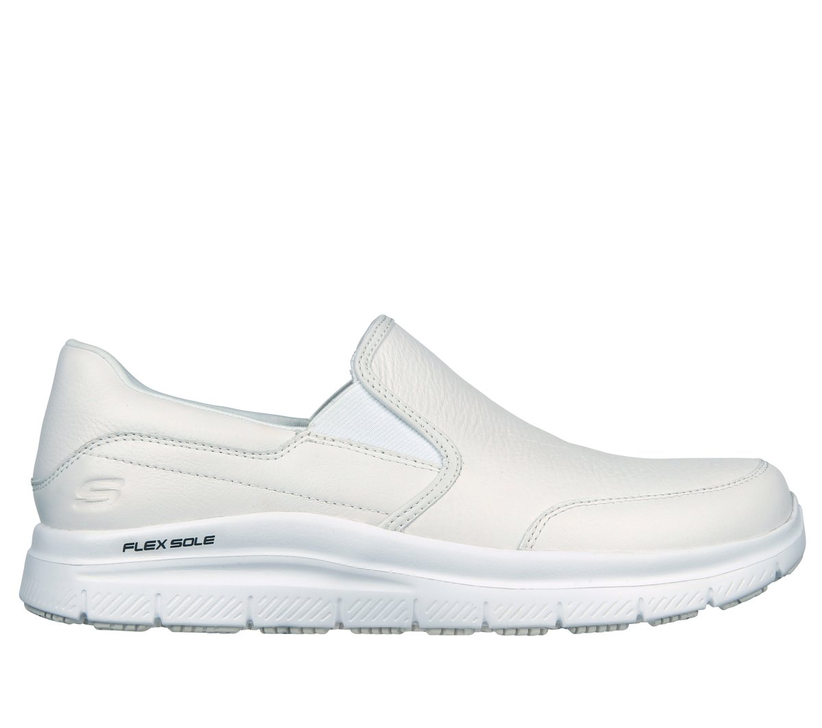 Skechers Work Relaxed Fit: Flex Advantage SR - Bronwood en Blanca, talla 40