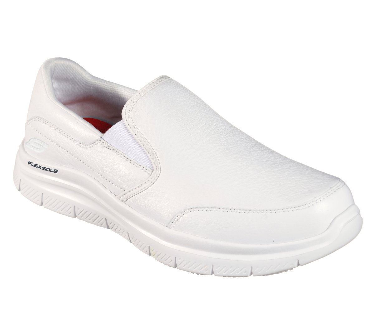 Work Slip-Resistant Relaxed Fit: Flex Advantage - Bronwood — WHITE