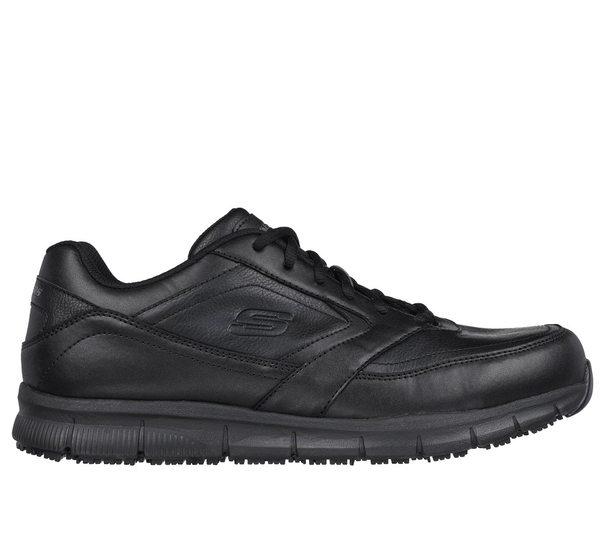 Work Slip-Resistant Relaxed Fit: Nampa — BLACK
