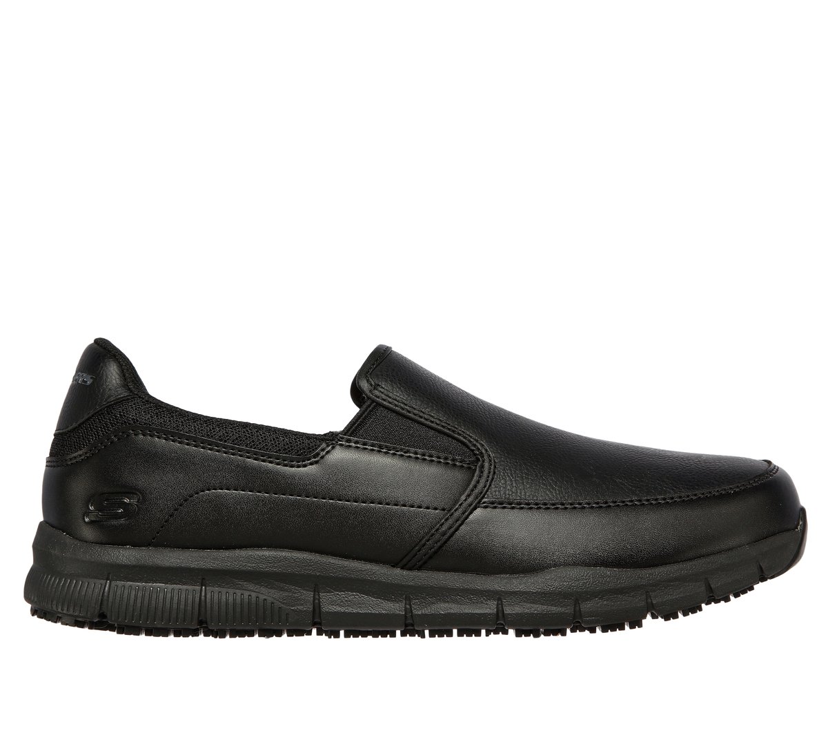 Skechers Work Relaxed Fit: Nampa - Groton SR en Negro, talla 45.5