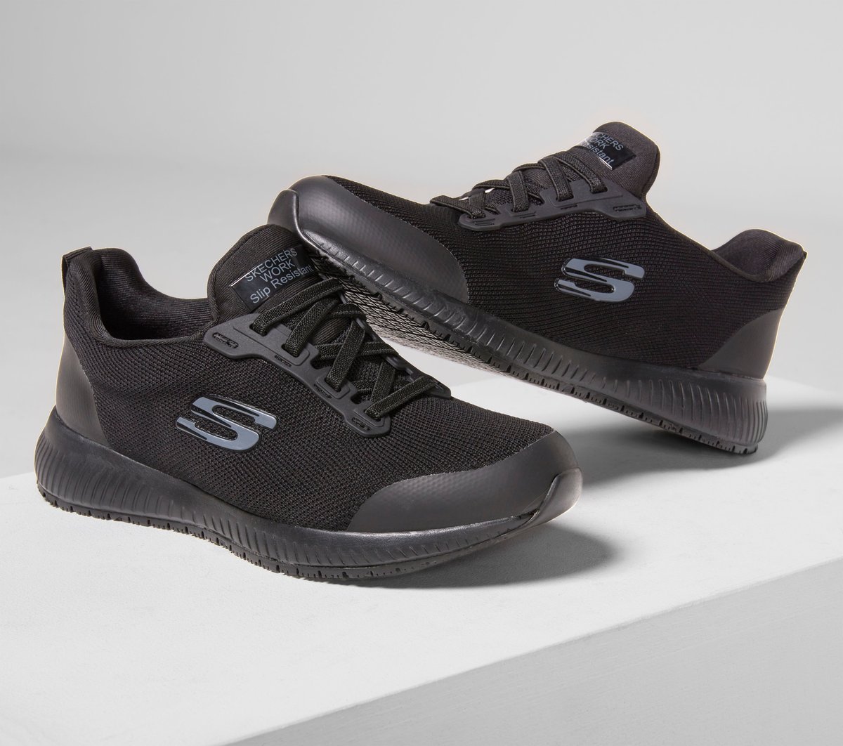 Work Slip-Resistant Relaxed Fit: Squad — BLACK