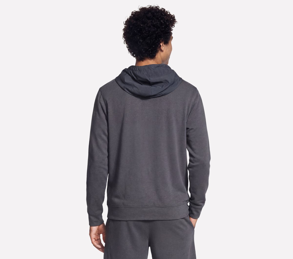 Weekend Hoodie — BLACK / CHARCOAL