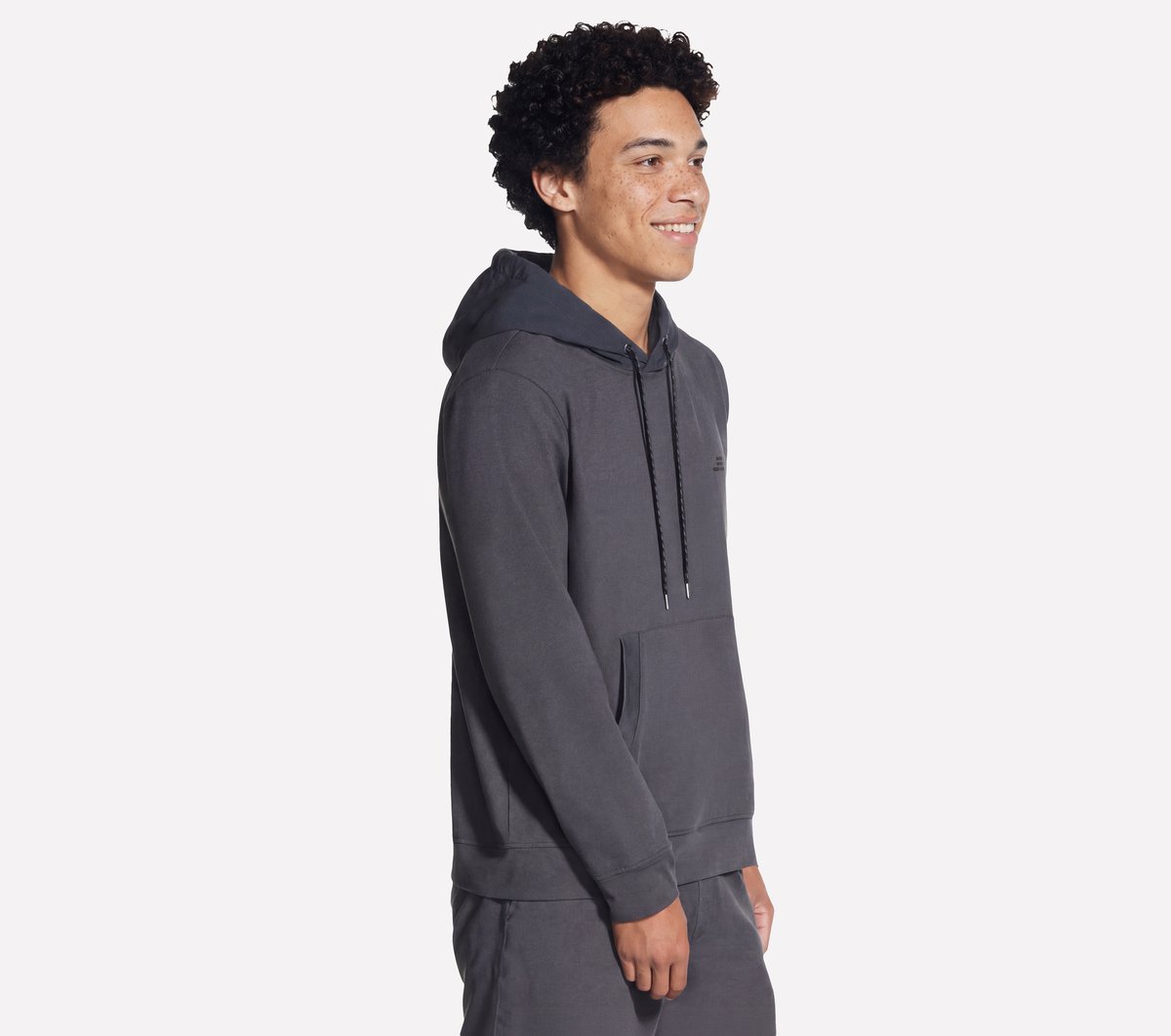 Weekend Hoodie — BLACK / CHARCOAL