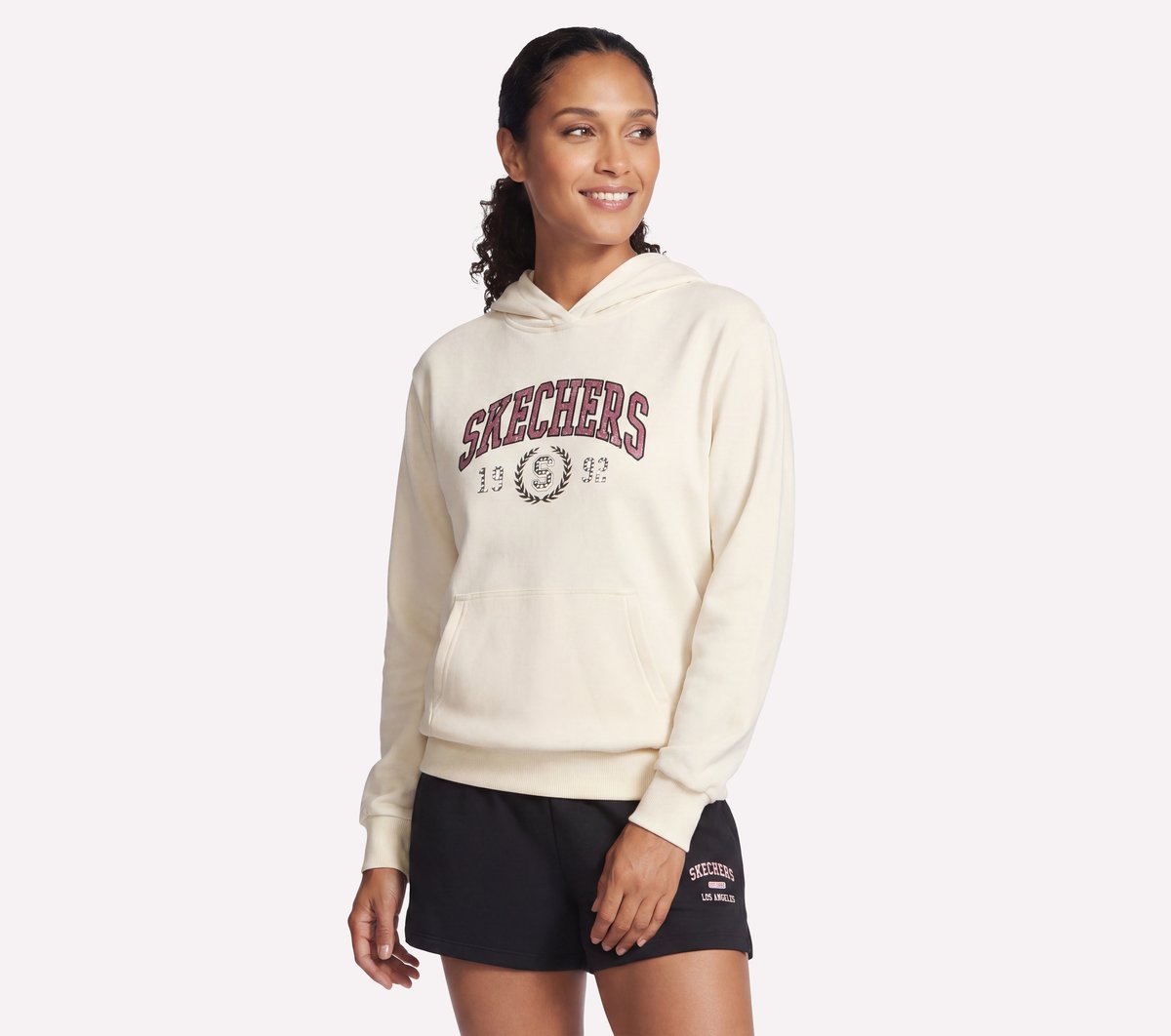Varsity Hoodie — PEBBLE / GRAY