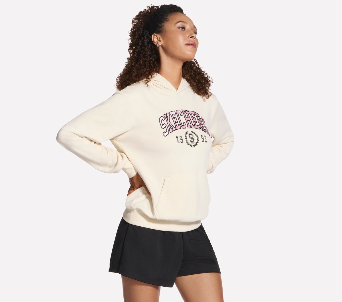 Varsity Hoodie — PEBBLE / GRAY