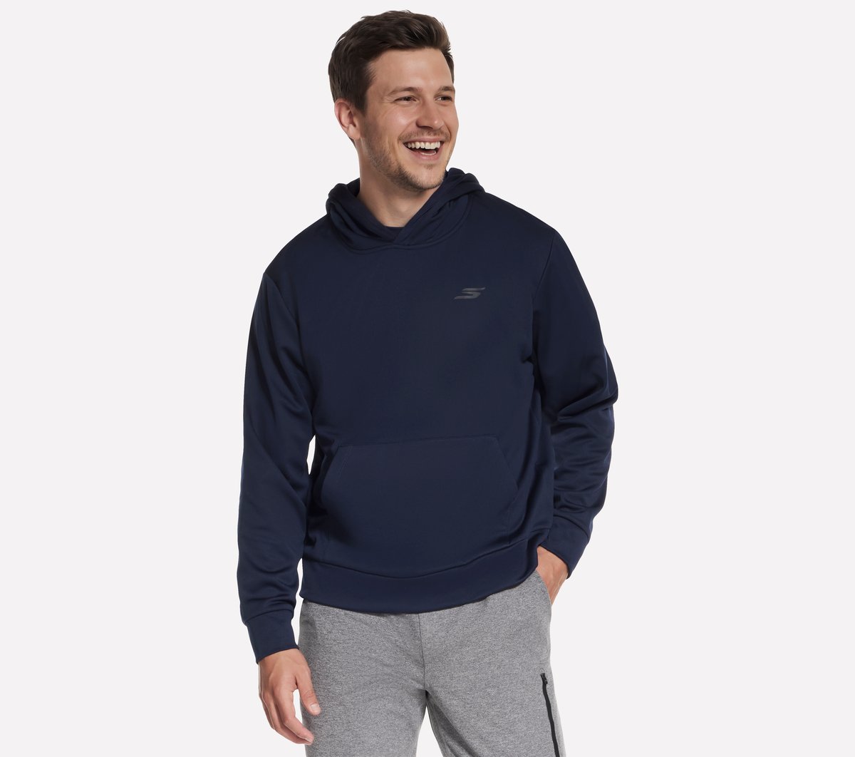 Skechers SkechTech Fleece Pace sudadera en Navy, talla 2XL