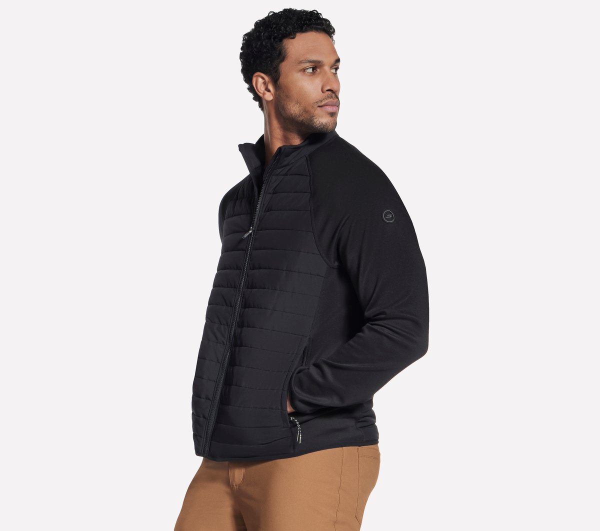 The Hoodless Hoodie Hybrid Jacket — BLACK