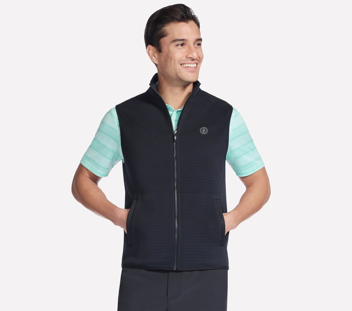 Skechers GO GOLF GO WALK Ottoman Vest en Negro, talla 2XL