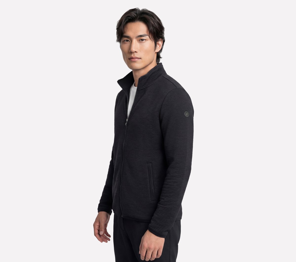 The Hoodless Hoodie Ottoman Jacket — BLACK