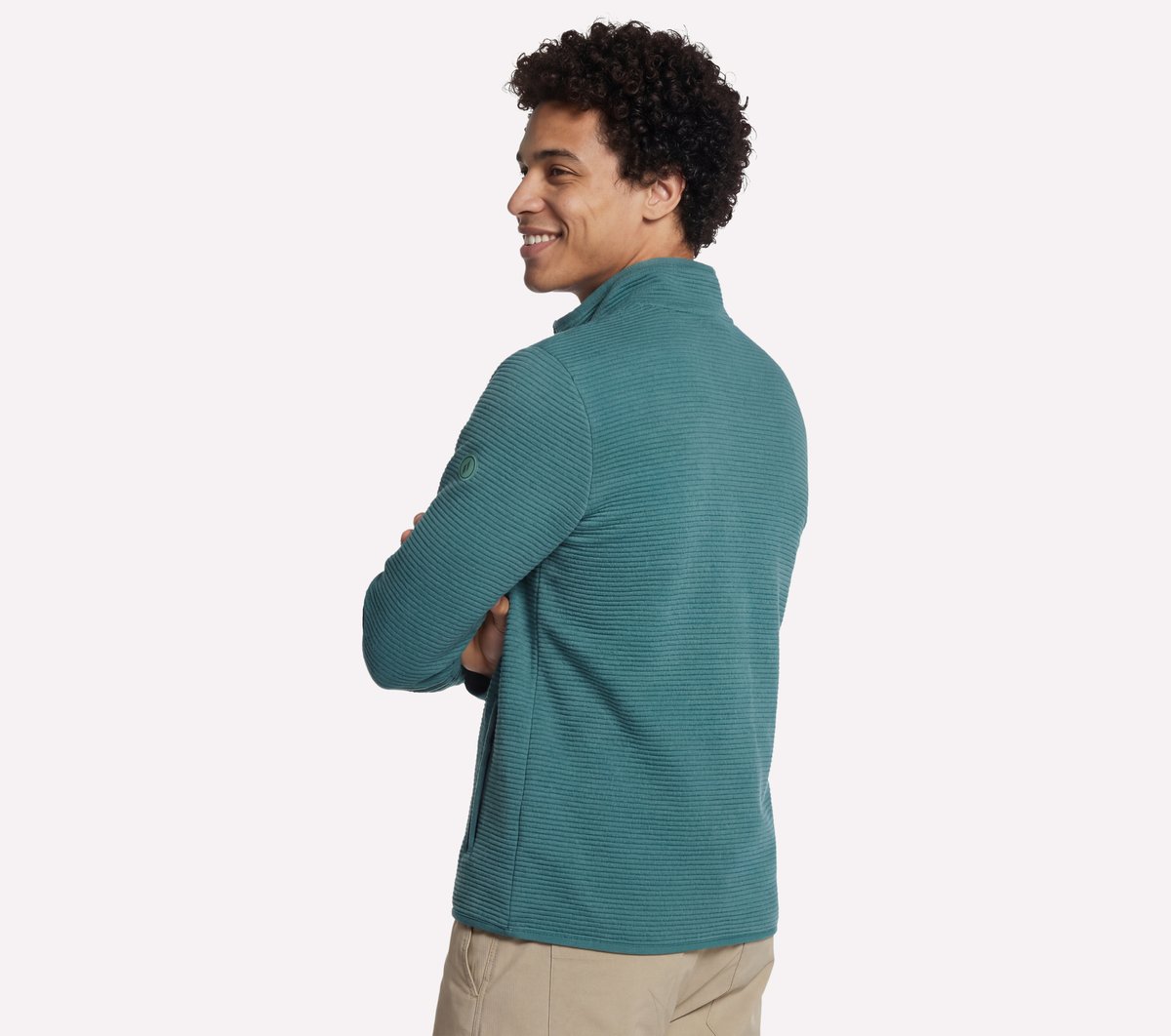 The Hoodless Hoodie Ottoman Jacket — STONE / OLIVE