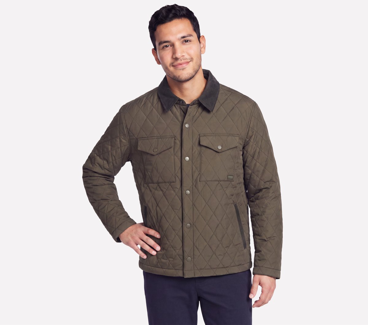Skechers Cozy Cord Shacket Top en BrunOlive Pointure 3XL 85 €