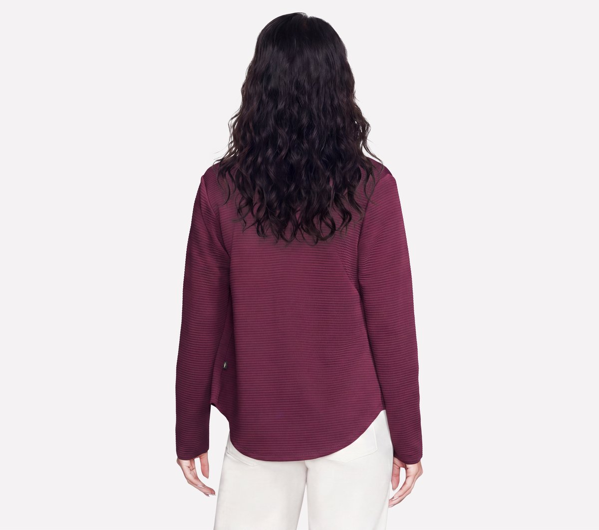 The GO WALK Shine Jacket — BURGUNDY / PINK