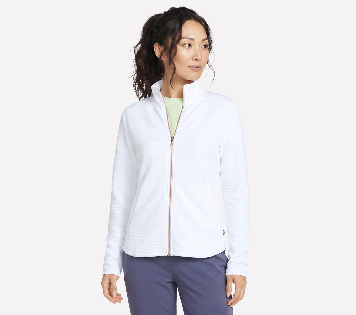 The GO WALK Shine Jacket — WHITE