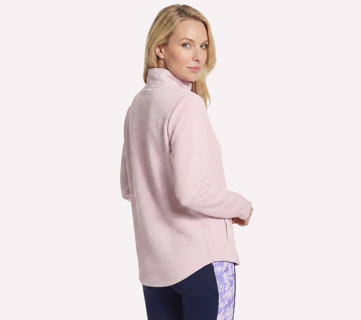 The GO WALK Shine Jacket — WHITE / PINK