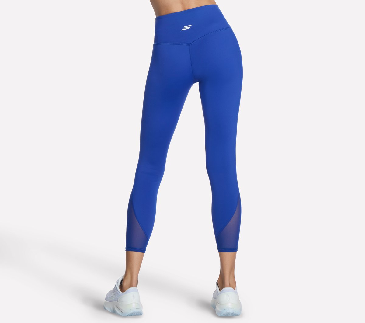 Tempo 7/8 High Waisted Legging — BLUE / GOLD