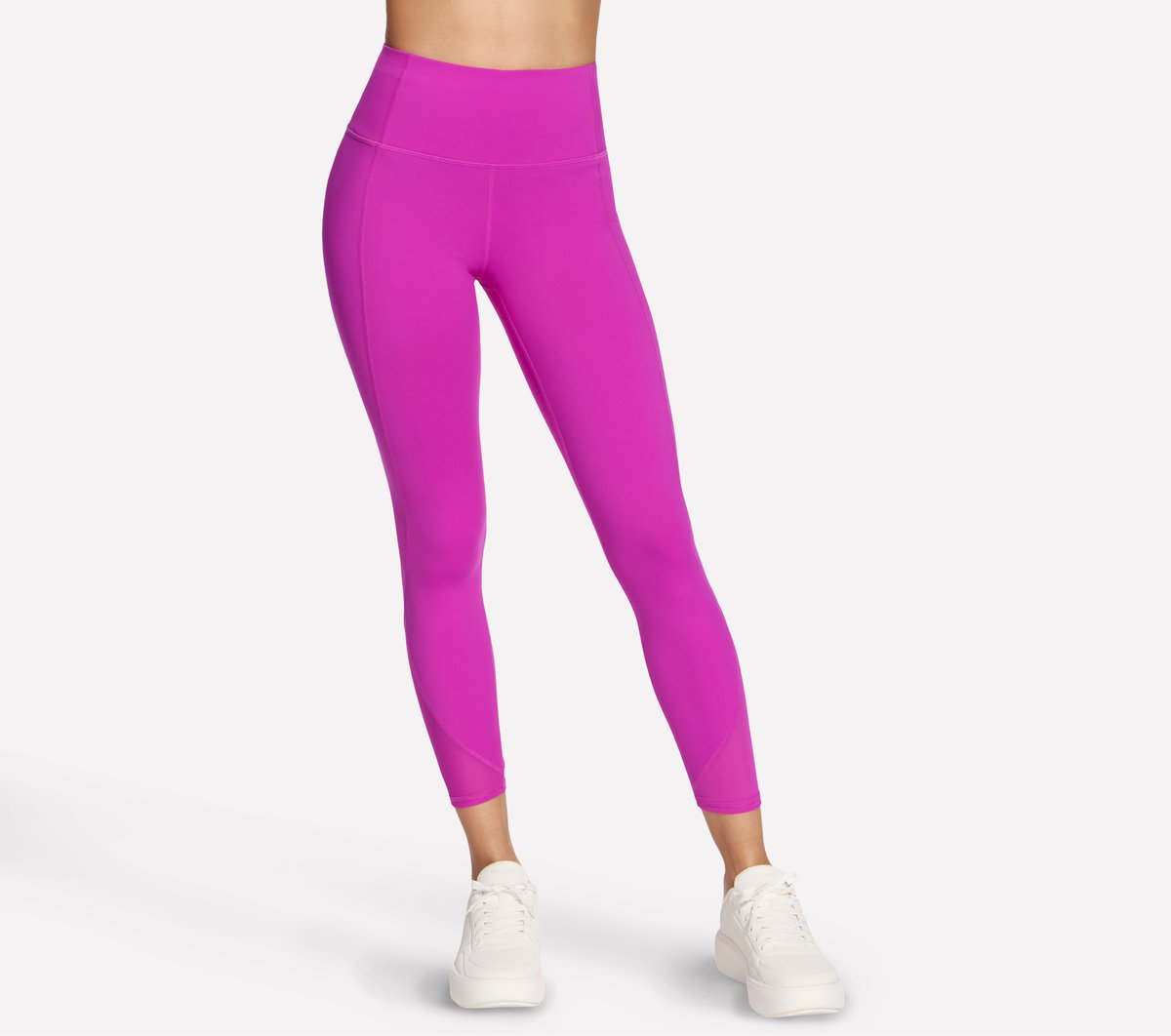 Skechers Tempo 7/8 High Waisted Legging en Plata/Morado, talla Grande