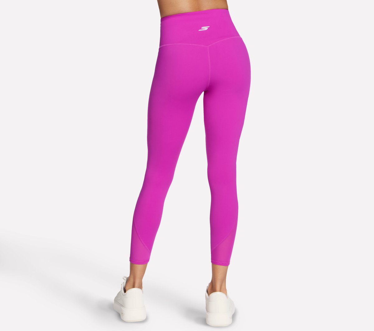 Tempo 7/8 High Waisted Legging — SILVER / PURPLE