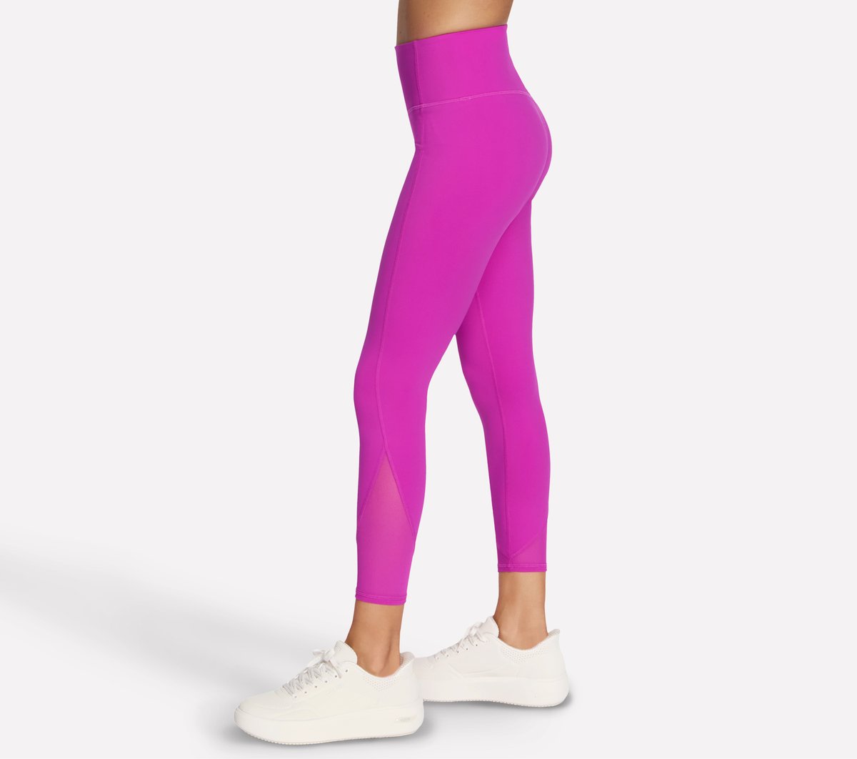 Tempo 7/8 High Waisted Legging — SILVER / PURPLE