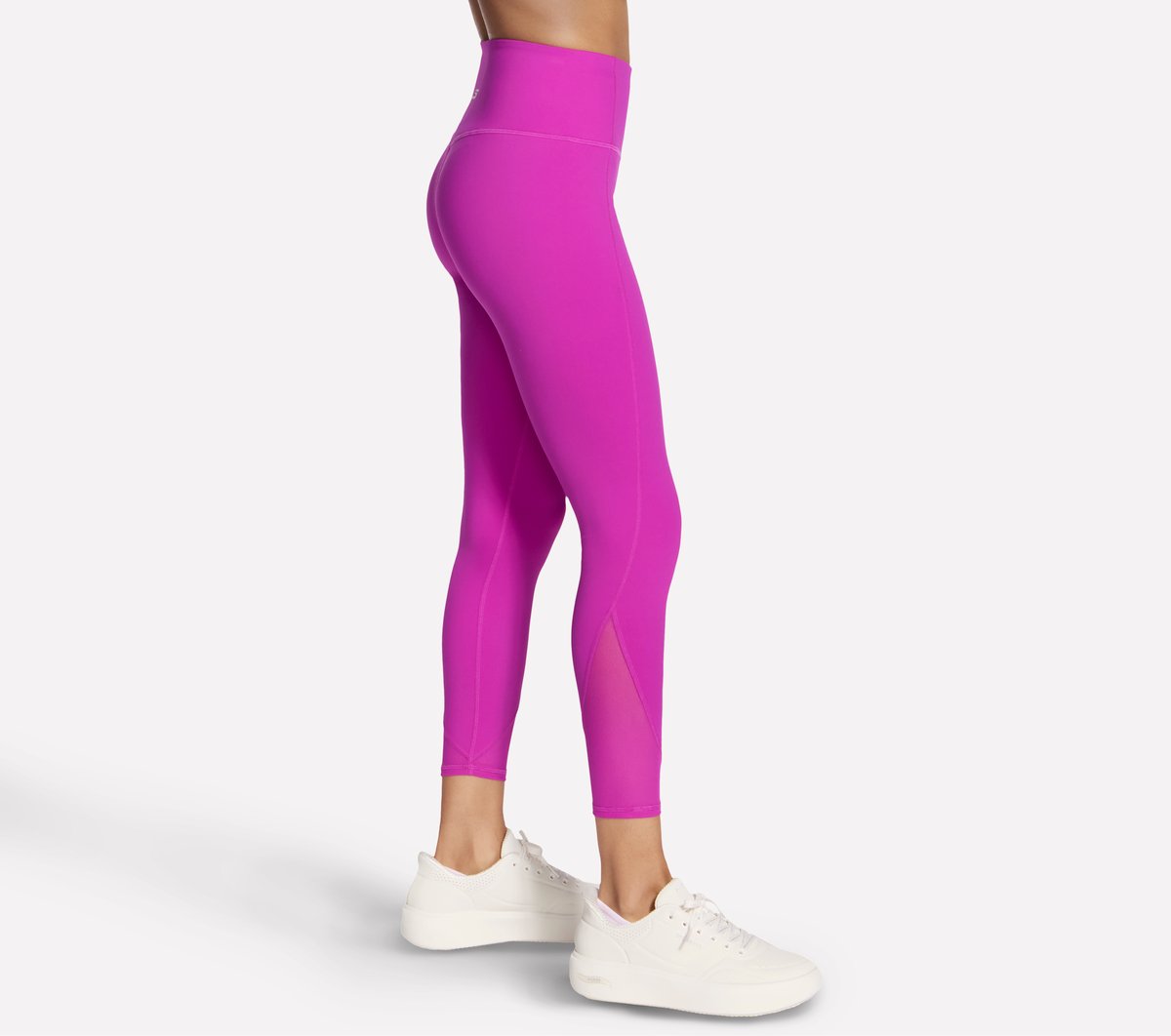 Tempo 7/8 High Waisted Legging — SILVER / PURPLE