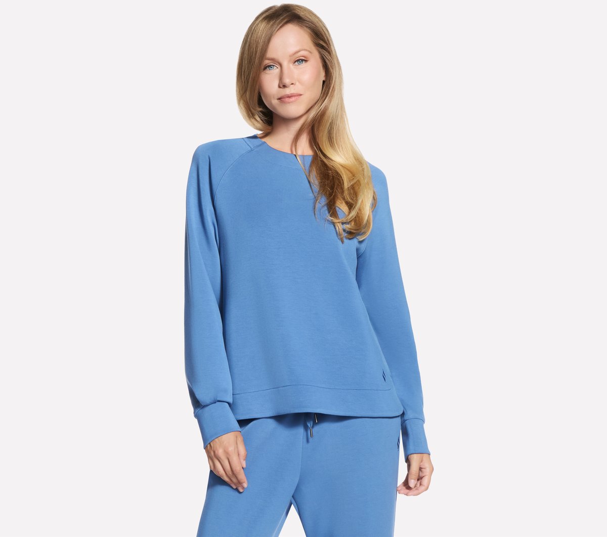 Skechers SKECHLUXE Elevate Crewneck en Poseidon, talla 2XL